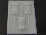 1610 Corset Chocolate or Hard Candy Lollipop Mold